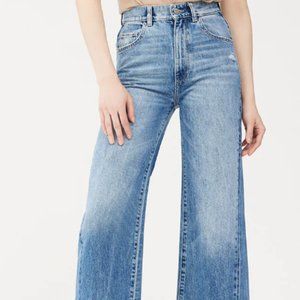 DL1961 Hepburn Wide Leg High Rise Vintage 31" Jeans Size 25